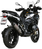 Exhaust Tip With Noise Certification Oval Titanium Carbon - Mivv Compatible With Bmw R 1250 Gs Adventure (2019-2023)