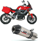 Exhaust Tip With Noise Certification Oval Titanium Carbon - Mivv Compatible With Bmw F 900 Xr (2020-2024)