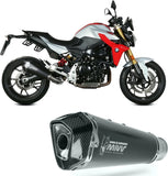Exhaust Tip With Noise Certification Delta Race Steel Black Carbon - Mivv Compatible With Bmw F 900 R (2020-2024)