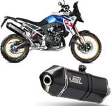 Exhaust Tip With Noise Certification Speed Edge Steel Black Carbon - Mivv Compatible With Bmw F 900 Gs (2024)