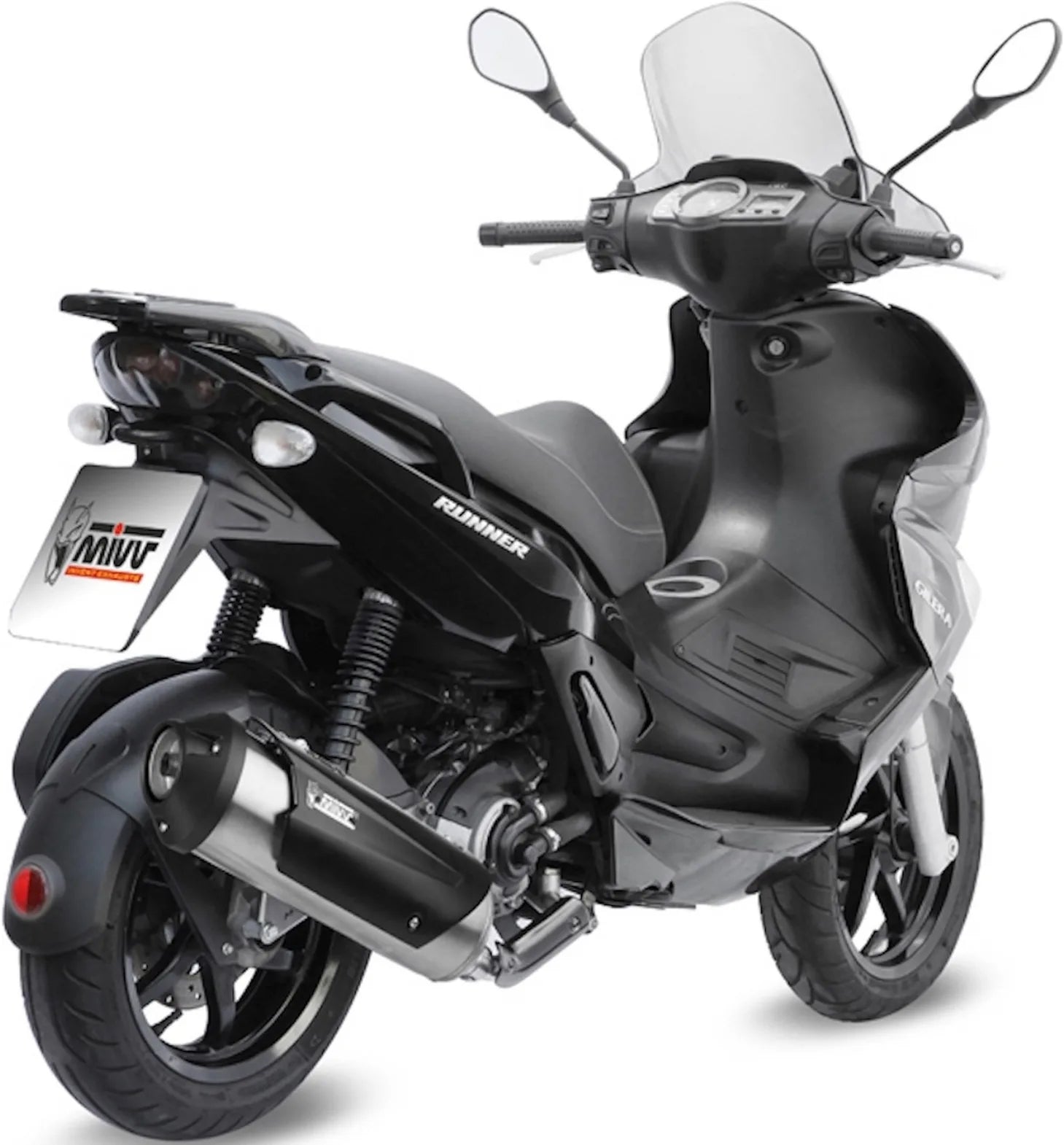 Complete Catalytic Exhaust System With Sound Certification Urban Stainless Steel - Mivv Compatible With Gilera Runner 125 (2006-2012)