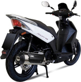 Complete Non-Catalytic Exhaust System With Sound Certification Urban Stainless Steel - Mivv Compatible With Kymco Agility 150 (2008-2012)
