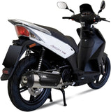Complete Catalytic Exhaust System With Sound Certification Urban Stainless Steel - Mivv Compatible With Kymco Agility 125 R16+ (2014-2016)