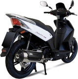 Complete Catalytic Exhaust System With Sound Certification Urban Stainless Steel - Mivv Compatible With Kymco Agility 125 R16+ (2014-2016)