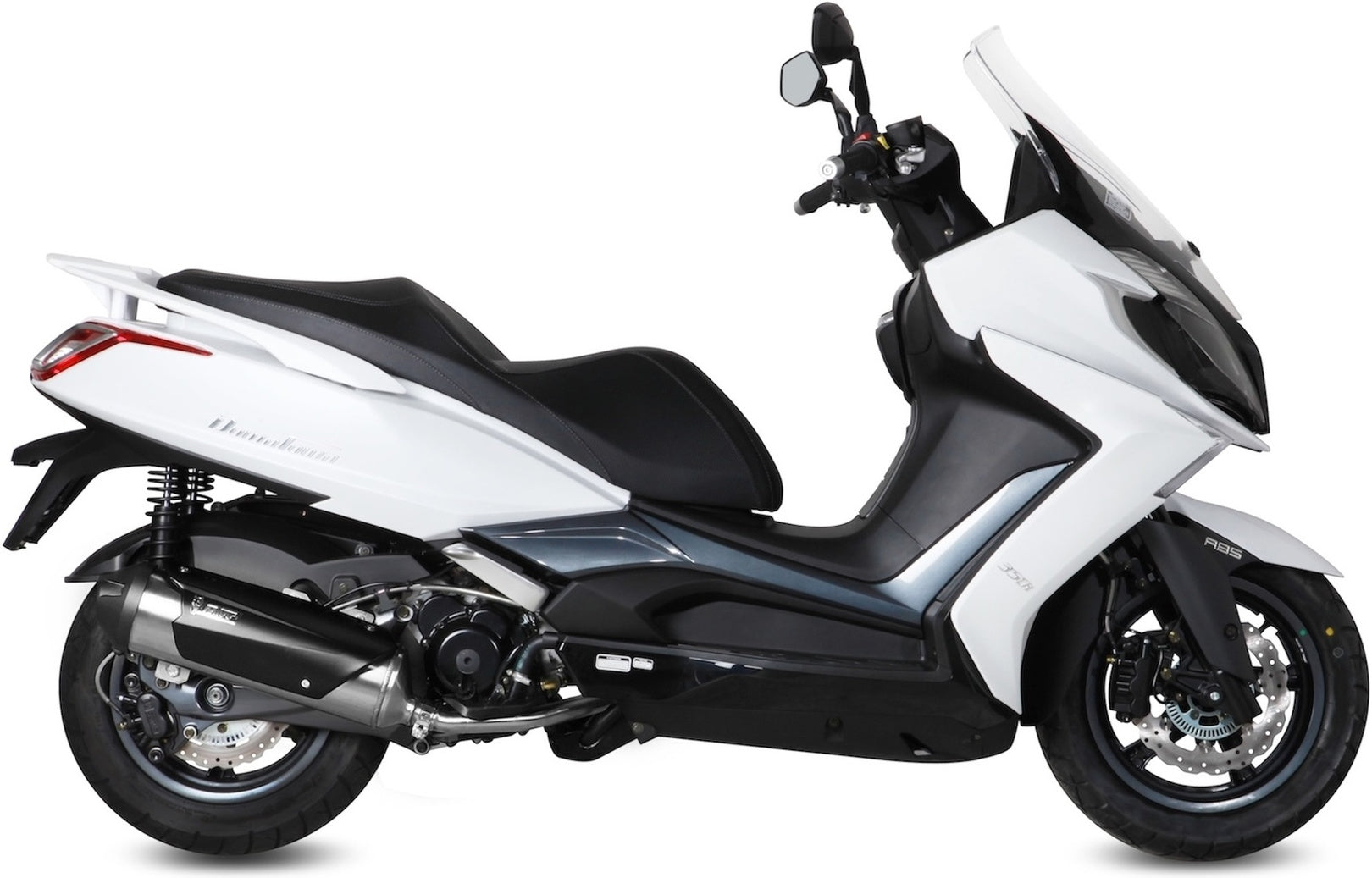 Complete Non-Catalytic Exhaust System With Sound Certification Urban Stainless Steel - Mivv Compatible With Kymco Downtown 350 (2015-2016)