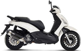 Complete Non-Catalytic Exhaust System With Sound Certification Urban Stainless Steel - Mivv Compatible With Piaggio Beverly 300 (2010-2013)
