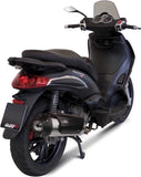 Complete Non-Catalytic Exhaust System With Sound Certification Urban Stainless Steel - Mivv Compatible With Piaggio Beverly Tourer 250 (2008-2009)