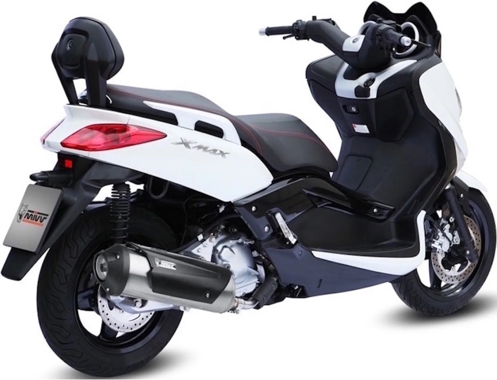 Complete Catalytic Exhaust System With Sound Certification Urban Stainless Steel - Mivv Compatible With Mbk Kilibre 300 (2003)
