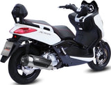 Complete Catalytic Exhaust System With Sound Certification Urban Stainless Steel - Mivv Compatible With Yamaha X-Max 250 (2006-2016)