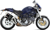 Dual Exhaust System With Sound Certification Gp Steel Black - Mivv Compatible With Ducati Monster S2R 800 (2005-2007)