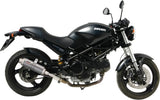 Dual Non-Catalytic Exhaust System With Sound Certification Oval Stainless Steel - Mivv Compatible With Ducati Monster 695 (2006-2008)