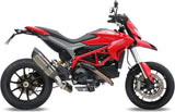 Non-Catalytic Exhaust Tip With Sound Certification Suono Stainless Steel Carbon - Mivv Compatible With Ducati Hypermotard 821 (2013-2015)