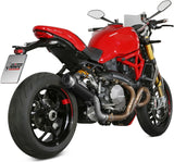 Catalytic Exhaust Tip With Sound Certification Gppro Carbon - Mivv Compatible With Ducati Monster 1200 (2017-2021)