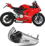 Non-Catalytic Exhaust Tip With Sound Certification Delta Race Stainless Steel Carbon - Mivv Compatible With Ducati Streetfighter V2 (2022-2024)