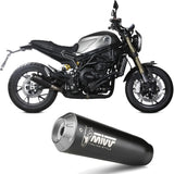 Exhaust Tip With Noise Certification X-M1 Steel Black - Mivv Compatible With Benelli Leoncino 800 (2022-2024)
