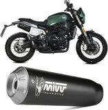 Exhaust Tip With Noise Certification X-M1 Steel Black - Mivv Compatible With Benelli Leoncino 800 Trail (2022-2024)