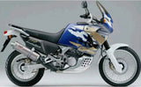 Exhaust Tip With Noise Certification Oval Titanium - Mivv Compatible With Honda Xrv 750 Africa Twin (1993-2002)