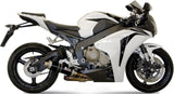 Non-Catalytic Exhaust Tip With Sound Certification Gp Steel Black - Mivv Compatible With Honda Cbr 1000 Rr (2008-2013)