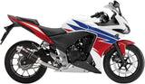 Exhaust Tip With Noise Certification Gp Steel Black - Mivv Compatible With Honda Cbr 500 R (2013-2015)