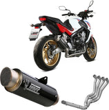 Complete Non-Catalytic Exhaust System With Sound Certification Gppro Carbon - Mivv Compatible With Honda Cb 650 F (2014-2018)