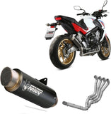 Complete Non-Catalytic Exhaust System With Sound Certification Gppro Steel Black - Mivv Compatible With Honda Cb 650 F (2014-2018)