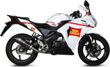 Complete Non-Catalytic Exhaust System With Sound Certification Oval Carbon Carbon - Mivv Compatible With Honda Cbr 125 R (2011-2016)