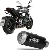 Exhaust Tip With Noise Certification Mk3 Steel Black - Mivv Compatible With Honda Cb 1000 R (2018-2024)