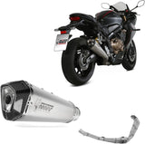 Complete Non-Catalytic Exhaust System With Sound Certification Delta Race Stainless Steel Carbon - Mivv Compatible With Honda Cbr 650 R (2019-2023)
