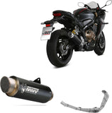 Complete Non-Catalytic Exhaust System With Sound Certification Gppro Steel Black - Mivv Compatible With Honda Cbr 650 R (2019-2023)