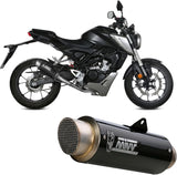 Complete Catalytic Exhaust System With Sound Certification Gppro Carbon - Mivv Compatible With Honda Cb 125 R (2018-2020)