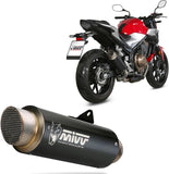 Exhaust Tip With Noise Certification Gppro Steel Black - Mivv Compatible With Honda Cb 500 F (2019-2024)