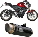 Complete Non-Catalytic Exhaust System With Sound Certification Gppro Carbon - Mivv Compatible With Honda Cb 125 R (2021-2024)