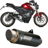 Complete Catalytic Exhaust System With Sound Certification Gppro Steel Black - Mivv Compatible With Honda Cb 125 R (2021-2024)