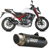 Exhaust Tip With Noise Certification Gppro Steel Black - Mivv Compatible With Honda Cb 750 Hornet (2023-2024)