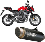 Exhaust Tip With Noise Certification Gppro Steel Black - Mivv Compatible With Honda Cb 500 Hornet (2024)