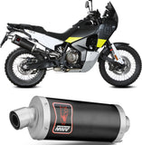 Exhaust Tip With Noise Certification Dakar Steel Black - Mivv Compatible With Husqvarna Norden 901 (2022-2024)