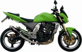 Dual Exhaust System With Sound Certification Gp Steel Black - Mivv Compatible With Kawasaki Z 1000 (2003-2006)