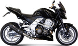 Non-Catalytic Exhaust Tip With Sound Certification Suono Steel Black Carbon - Mivv Compatible With Kawasaki Z 750 (2007-2014)