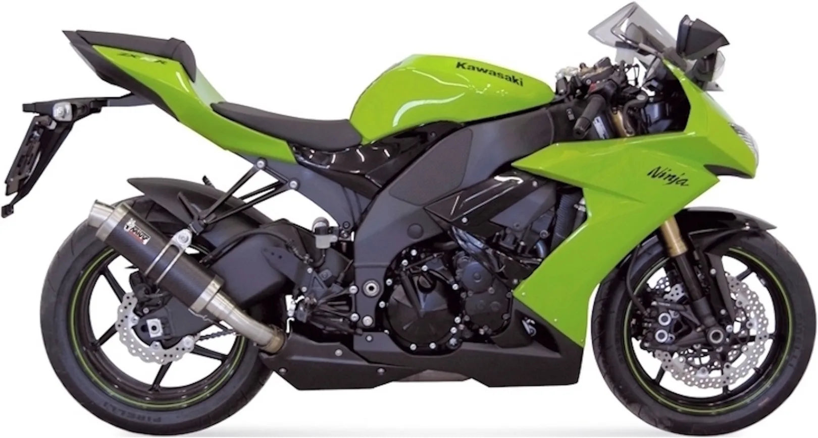 Exhaust Tip With Noise Certification Gp Carbon - Mivv Compatible With Kawasaki Zx-10R (2008-2010)