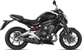 Complete Catalytic Exhaust System With Sound Certification Suono Steel Black Carbon - Mivv Compatible With Kawasaki Er-6 N (2012-2016)