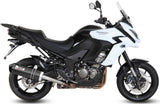 Exhaust Tip With Noise Certification Oval Carbon Carbon - Mivv Compatible With Kawasaki Versys 1000 (2015-2018)