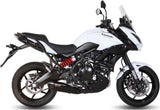 Complete Catalytic Exhaust System With Sound Certification Suono Steel Black Carbon - Mivv Compatible With Kawasaki Versys 650 (2015-2020)
