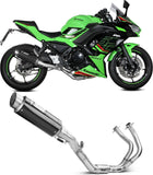 Complete Catalytic Exhaust System With Sound Certification Gppro Carbon Carbon - Mivv Compatible With Kawasaki Z 650 (2024)
