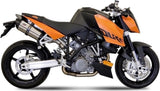 Dual Non-Catalytic Exhaust System With Sound Certification Suono Stainless Steel Carbon - Mivv Compatible With Ktm 990 Super Duke (2005-2011)