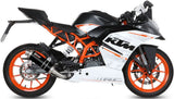 Complete Non-Catalytic Exhaust System With Sound Certification Gp Steel Black - Mivv Compatible With Ktm Rc 390 (2014-2016)