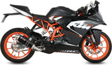 Complete Non-Catalytic Exhaust System With Sound Certification Gp Steel Black - Mivv Compatible With Ktm Rc 125 (2014-2016)