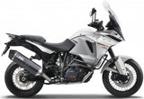 Exhaust Tip With Noise Certification Speed Edge Steel Black Carbon - Mivv Compatible With Ktm 1290 Adventure (2015-2020)