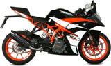 Non-Catalytic Exhaust Tip With Sound Certification Suono Steel Black Carbon - Mivv Compatible With Ktm Rc 390 (2017-2020)