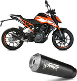 Exhaust Tip With Noise Certification X-M1 Steel Black - Mivv Compatible With Ktm 125 Duke (2017-2020)