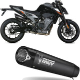 Exhaust Tip With Noise Certification X-M5 Steel Black Carbon - Mivv Compatible With Ktm 790 Duke (2023-2024)